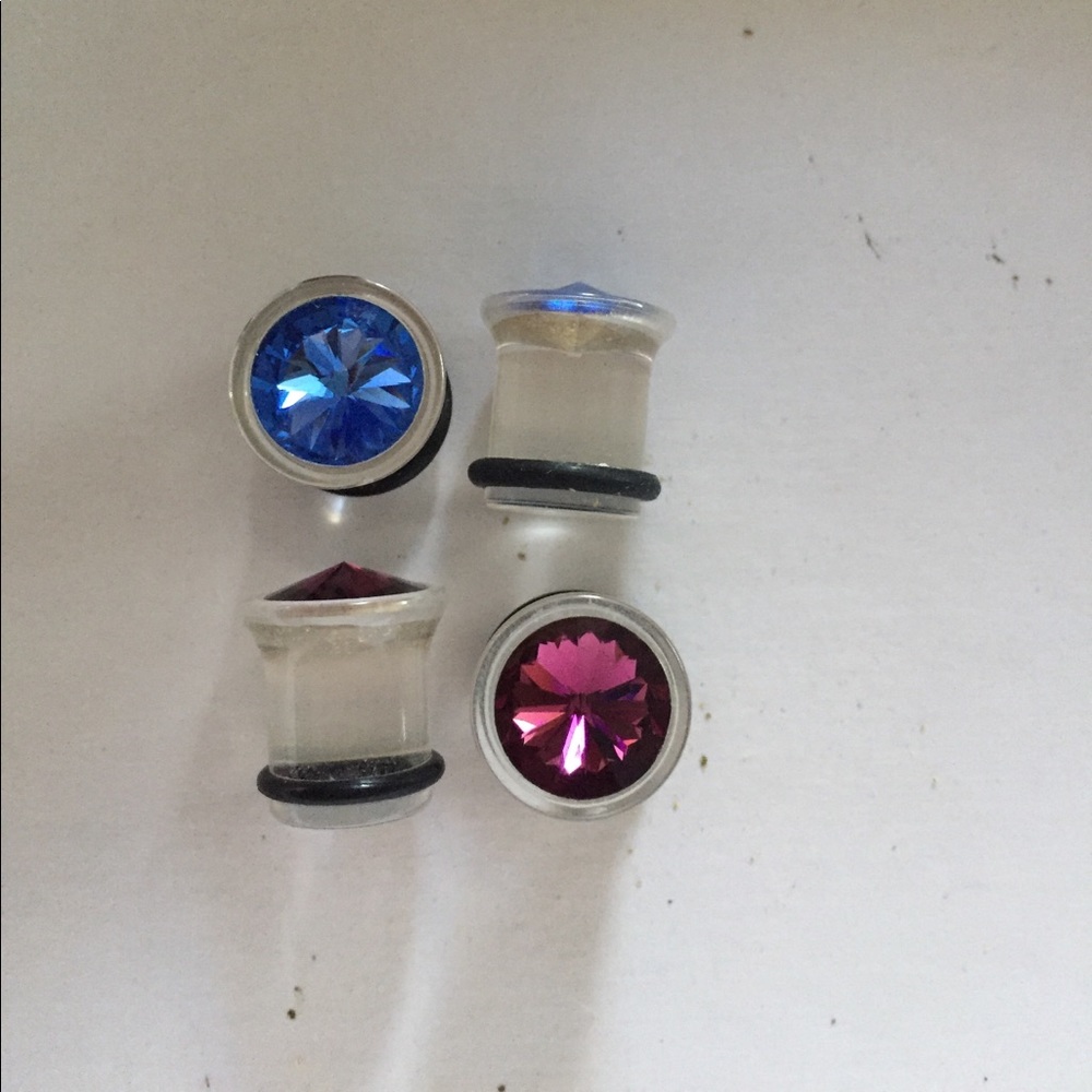 Size 0 jewel plugs